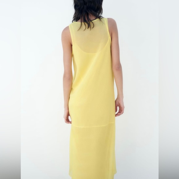 SEMI-SHEER KNIT DRESS - Picture 3 of 5